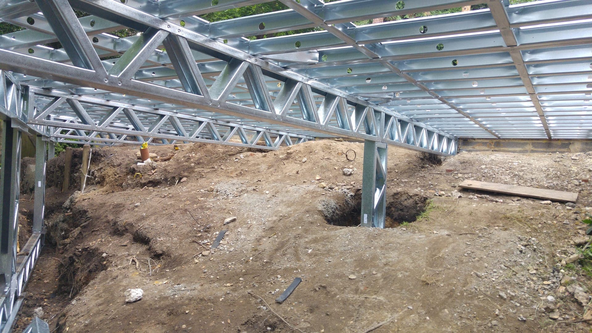 iFrame system installed over challenging uneven ground
