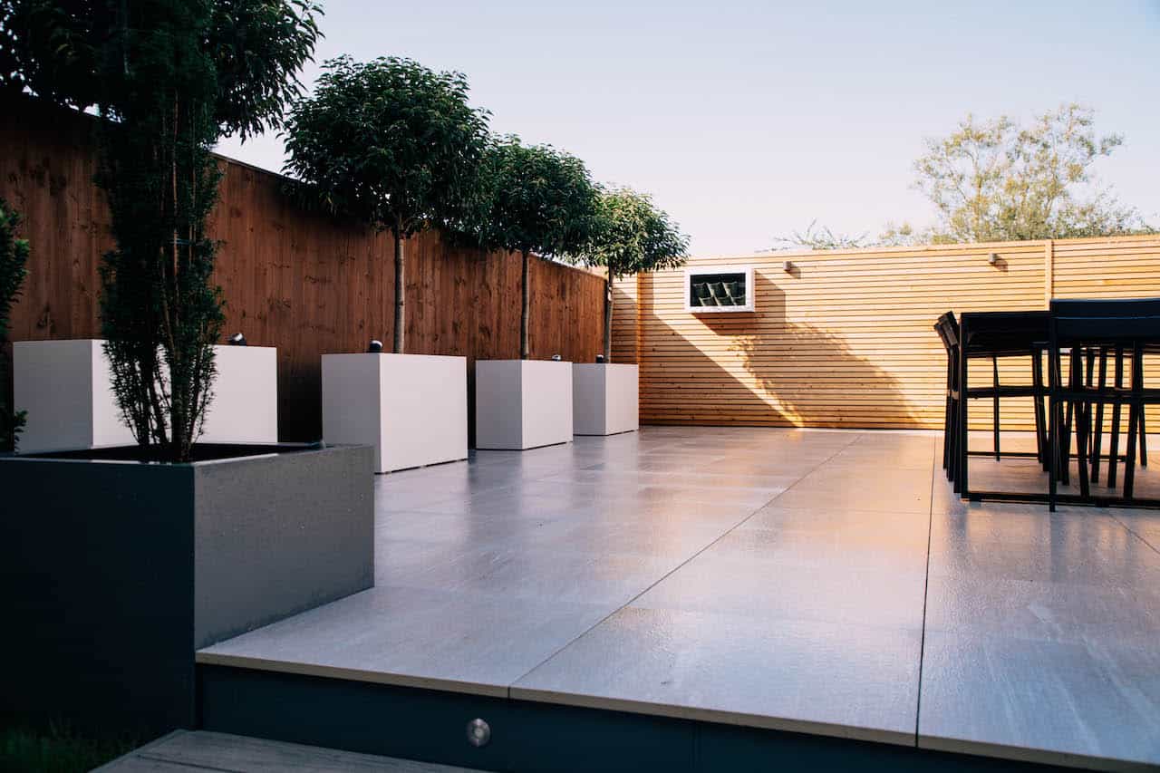 Completed outdoor space built on iFrame system