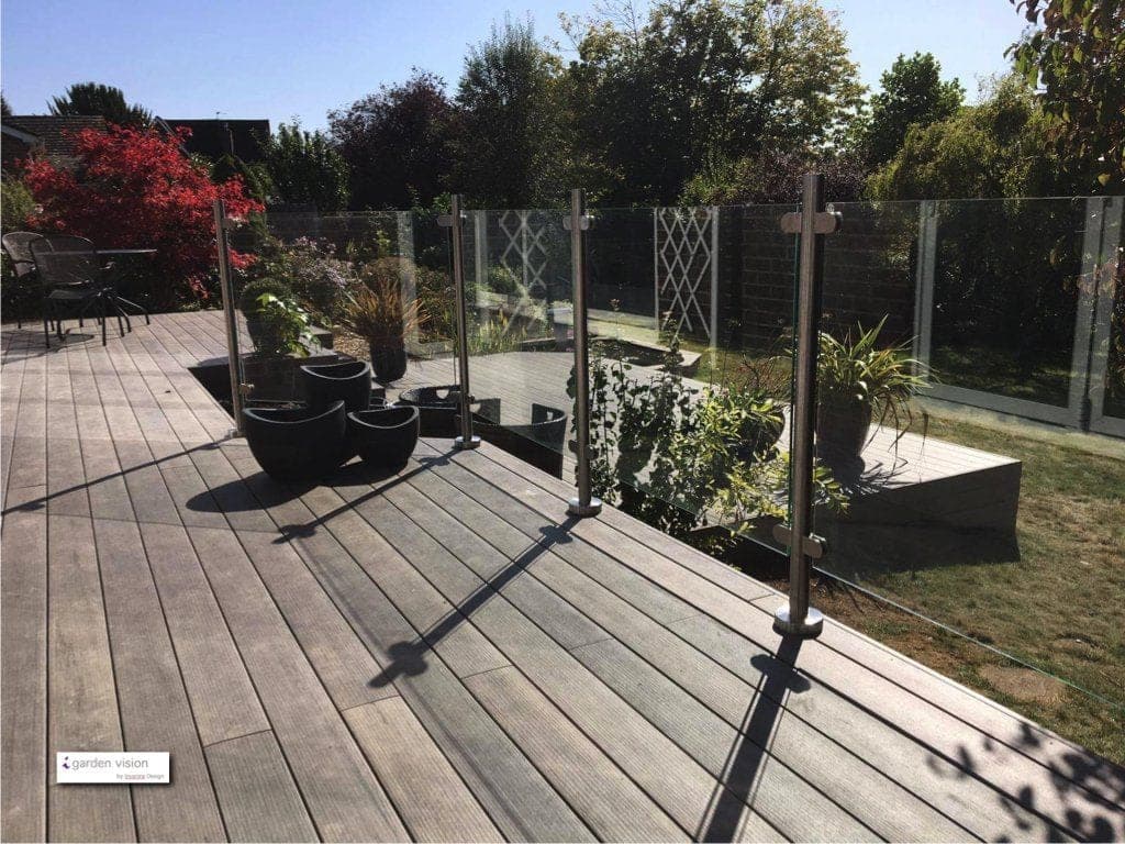 Premium composite decking on iFrame steel system